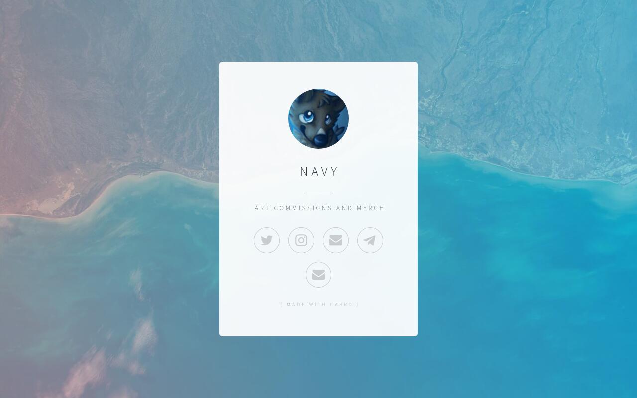 Carrd profile picture for @navy